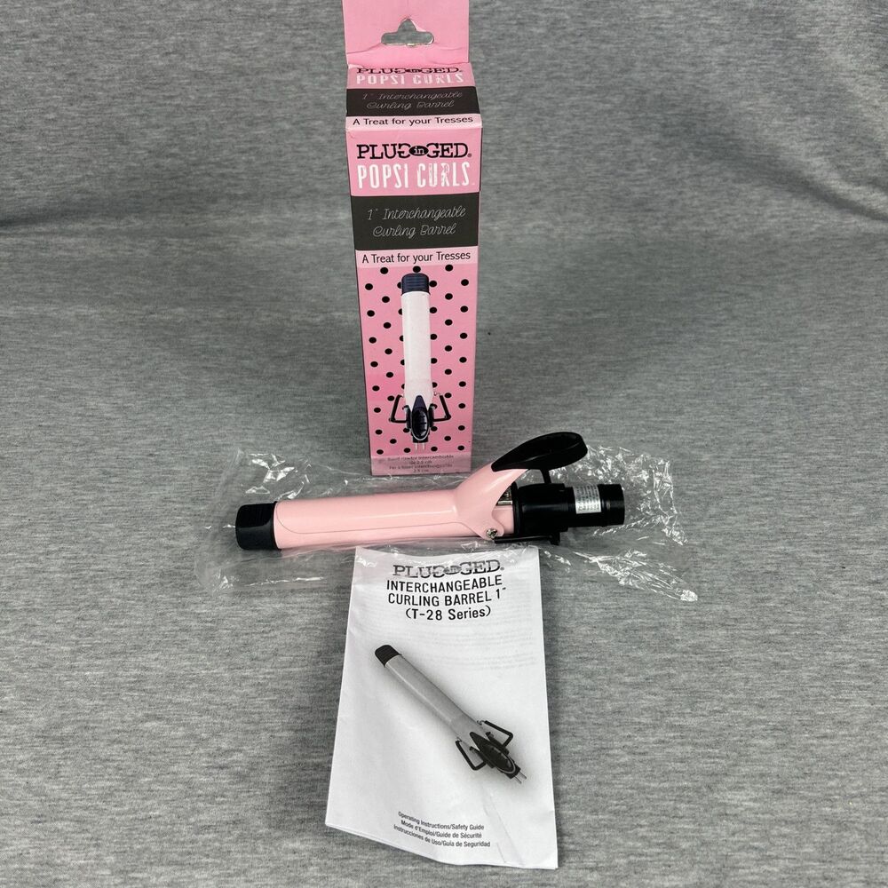 Plugged In Popsi Curls Interchangeable Curling Iron 1"  Barrel  ( T - 28 series) - Picture 8 of 12